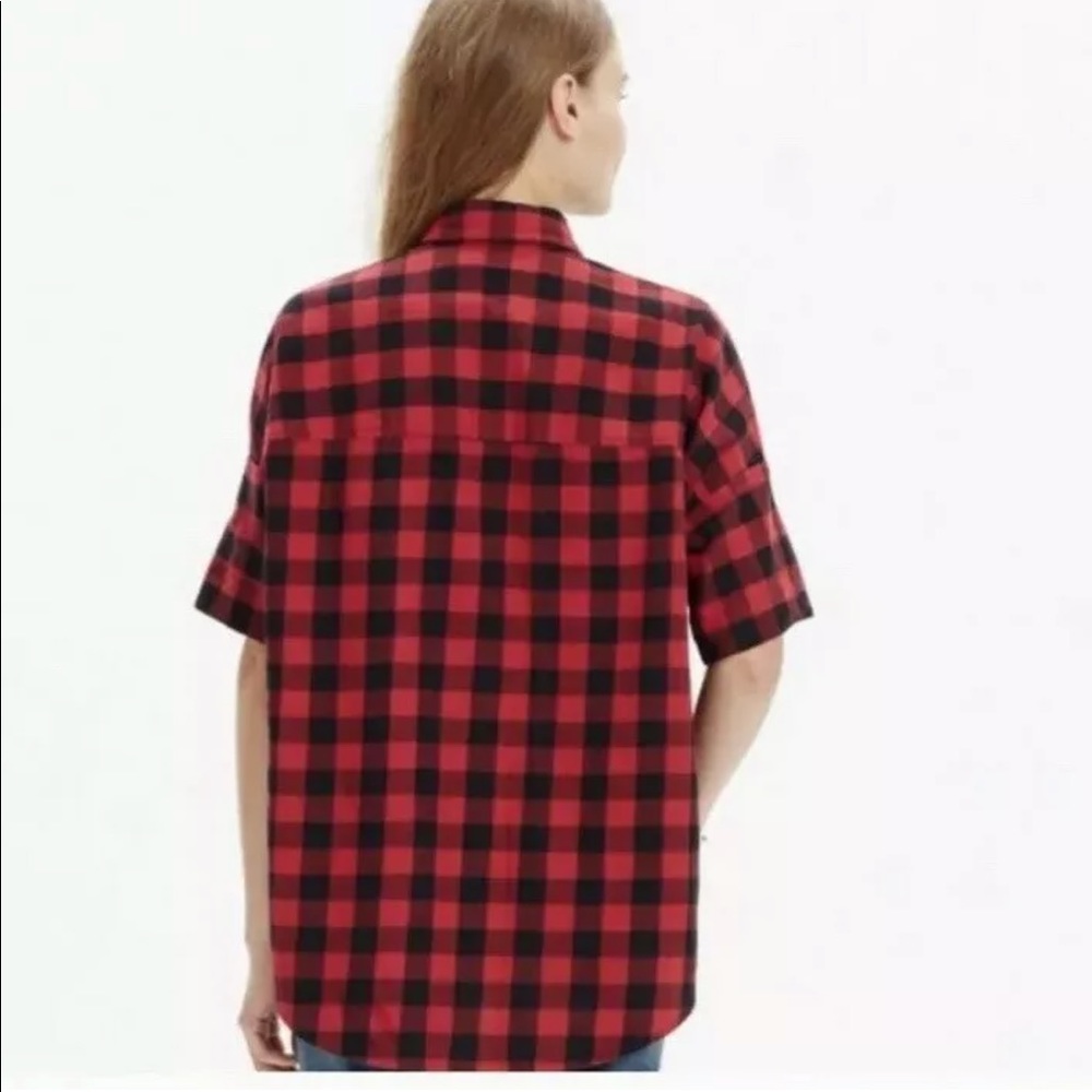 Madewell Plaid Flannel Courier Shirt Buffalo Plaid - Picture 4 of 5